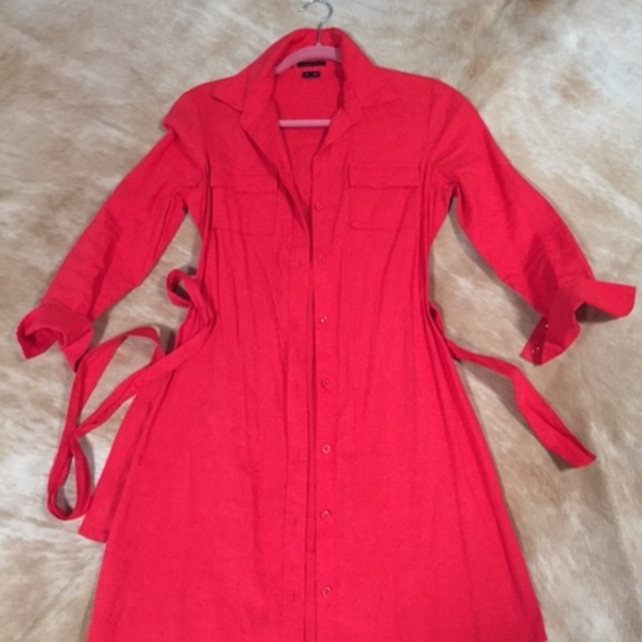 Theory Red Midi Dress - Picture 3 of 3